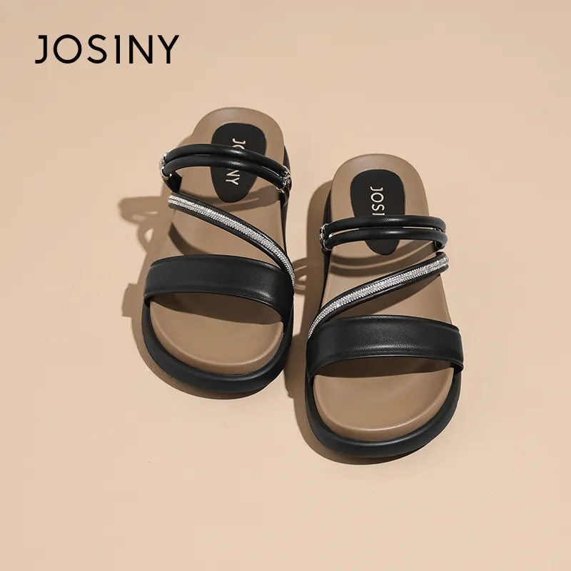 JOSINY Slip Resistant Abrasion Resistant Slide Slippers Women's-2