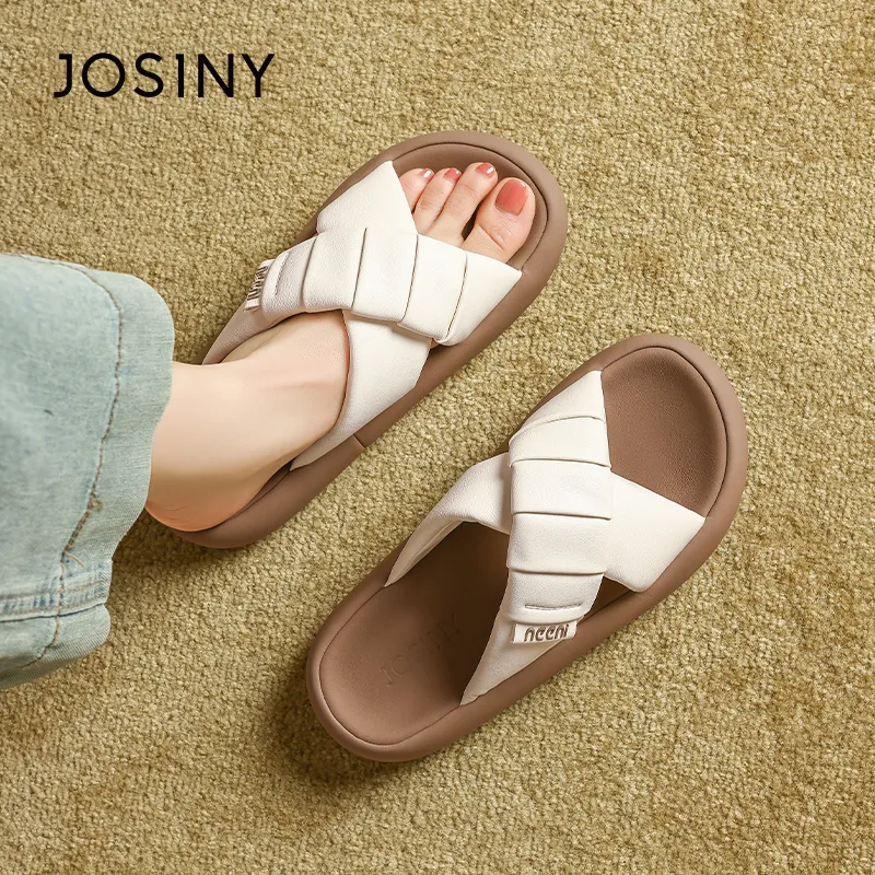 JOSINY Slip Resistant Abrasion Resistant Slide Slippers Women's-12