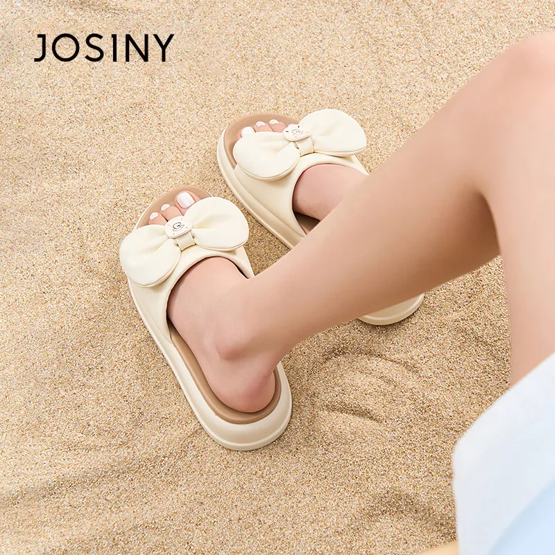 JOSINY Rubber Sole Slip Resistant Abrasion Resistant Cushioning Slide Slippers Women's-5