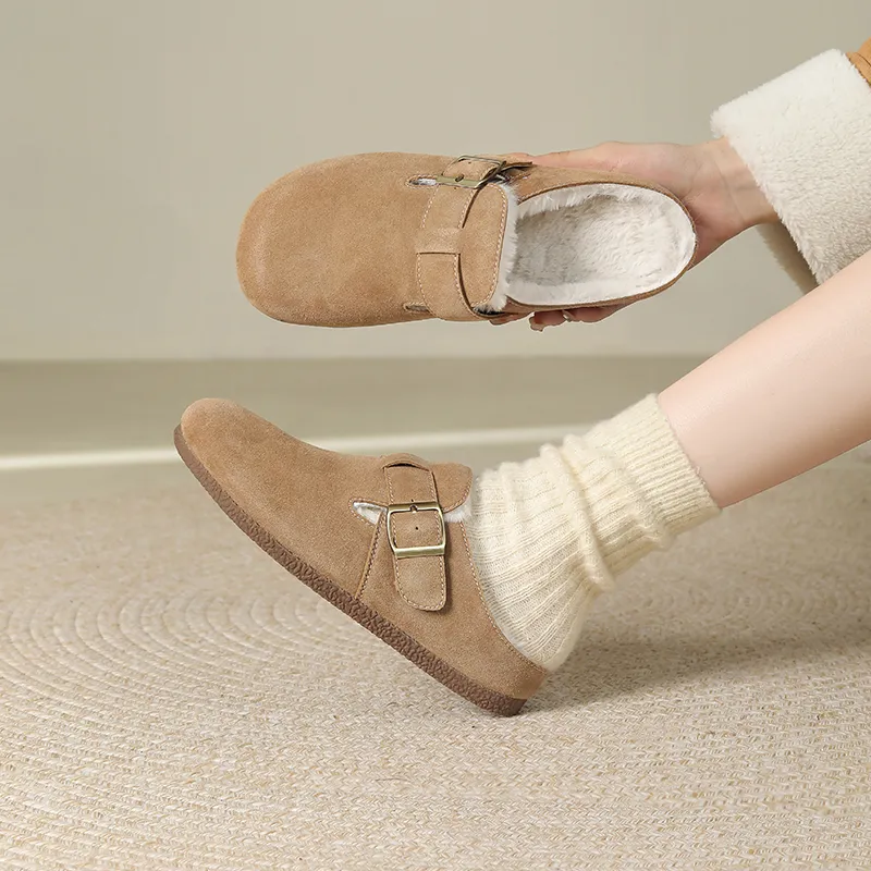 JOSINY Wrap toe Slippers Women's Camel-2