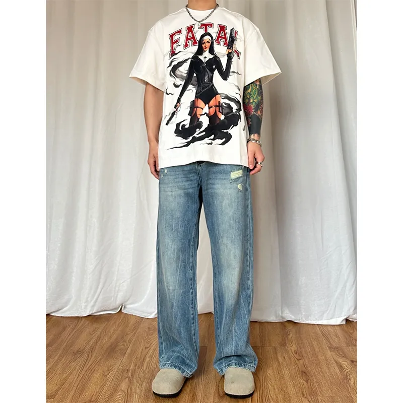 66/ROUTE 66 Jeans Unisex Cerulean-3