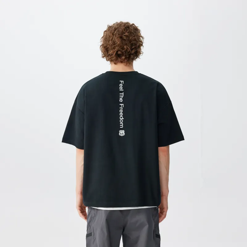 66/ROUTE 66 T Shirts Unisex Black-3