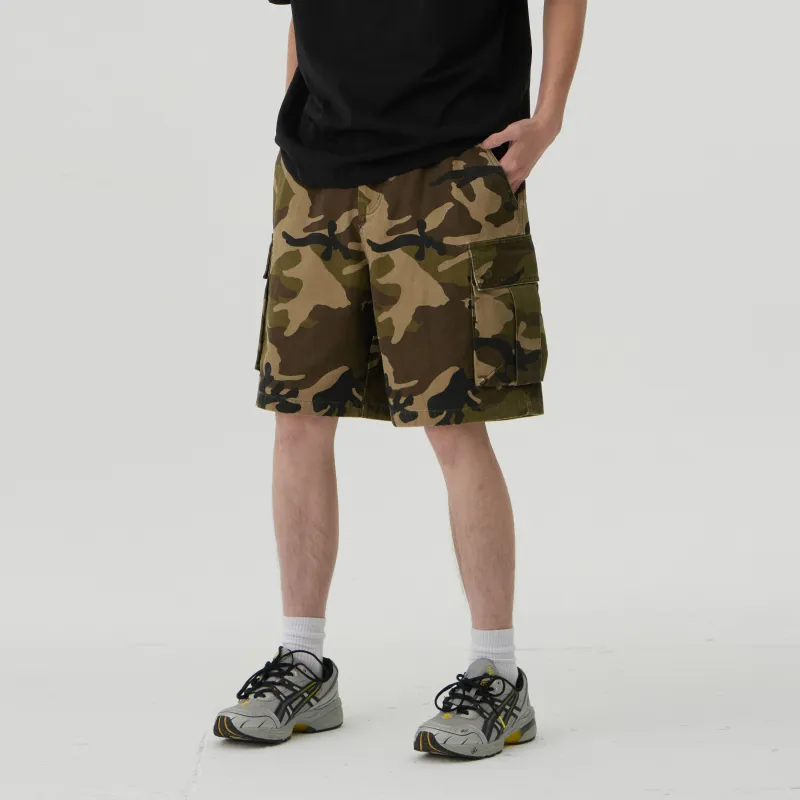 66ROUTE 66 Casual Shorts Unisex Camouflage-3