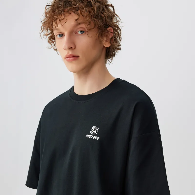66/ROUTE 66 T Shirts Unisex Black-4