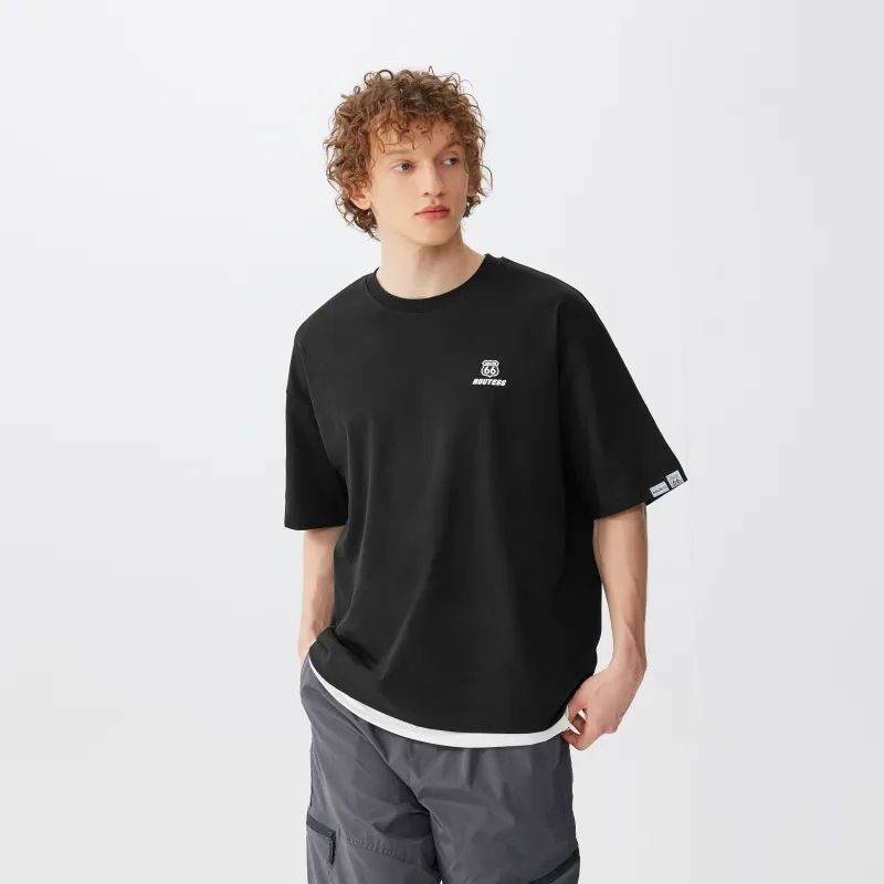 66/ROUTE 66 T Shirts Unisex Black-2