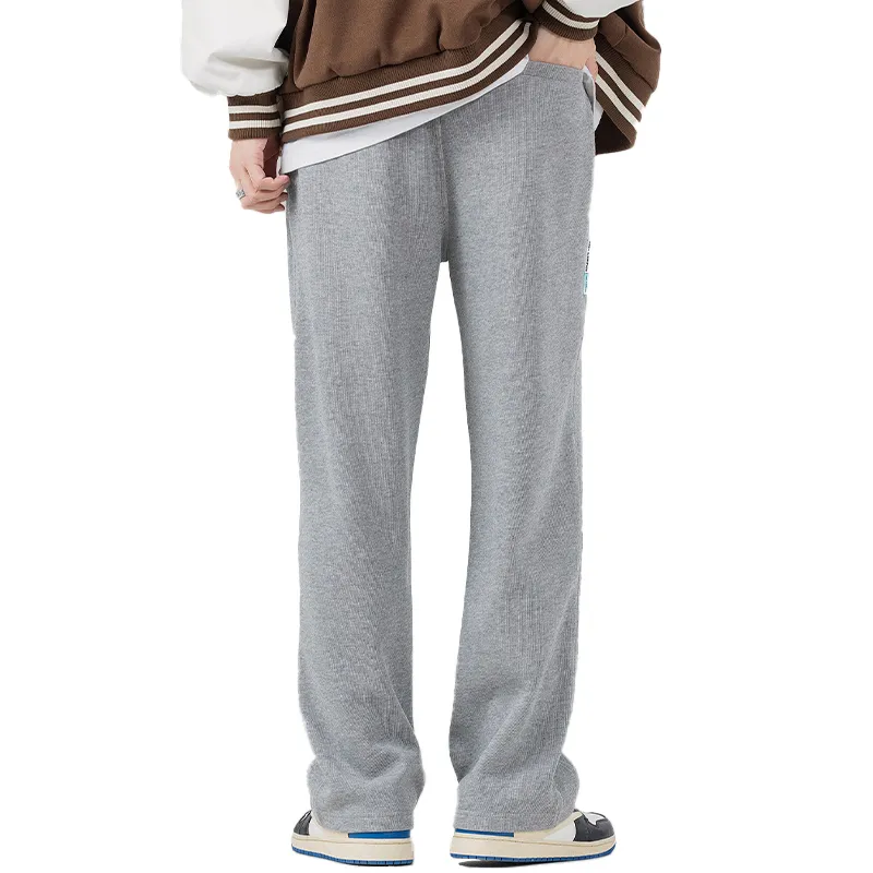 WPOOLL Spring And Fall Knitted Sweatpants Men's-11