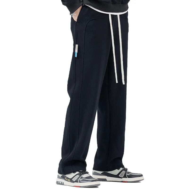 WPOOLL Spring And Fall Knitted Sweatpants Men's-4
