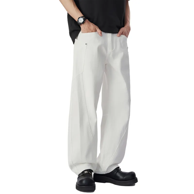WPOOLL Jeans Men White-2