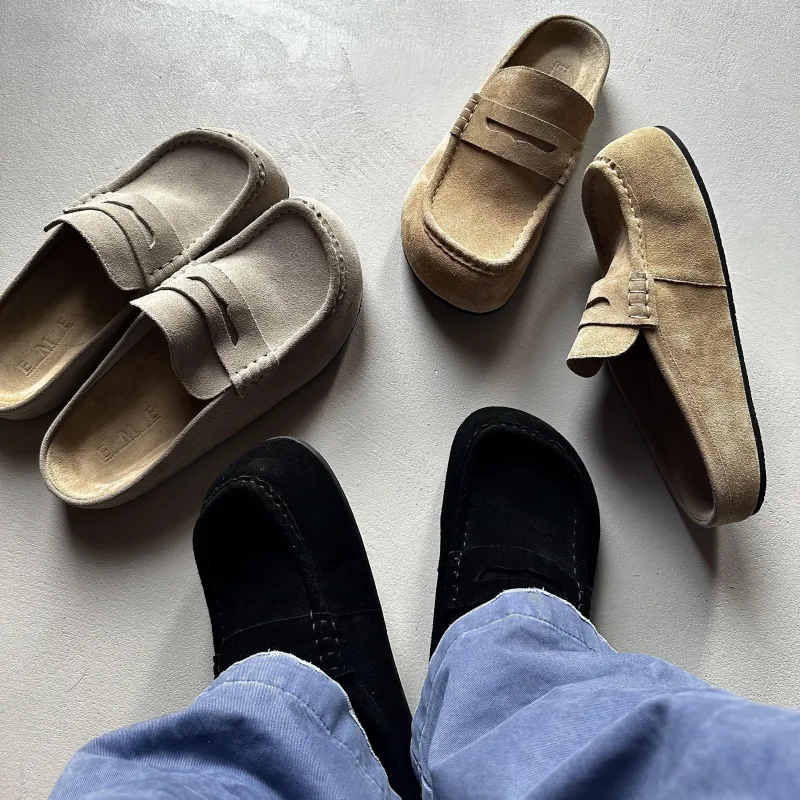MADE EXTREME Rubber Sole Stitching Abrasion Resistant Slip Resistant Closed Toe Slippers Unisex-10
