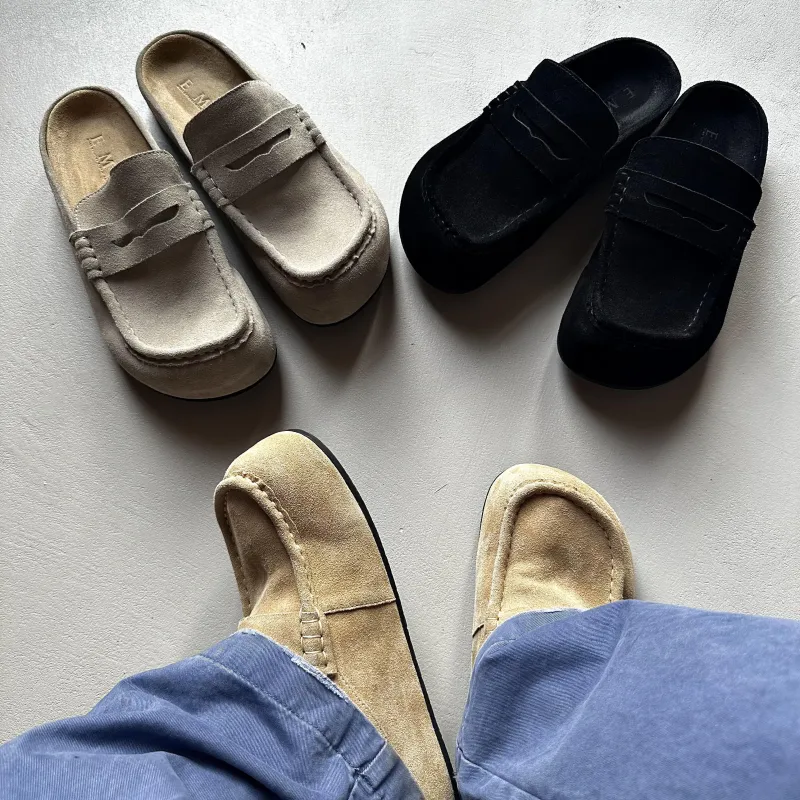 MADE EXTREME Rubber Sole Stitching Abrasion Resistant Slip Resistant Closed Toe Slippers Unisex-15