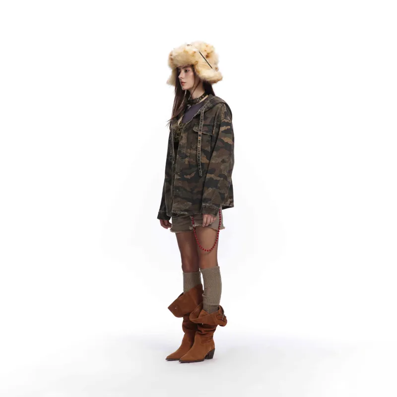 MADE EXTREME Denim Jacket Unisex Camouflage-6