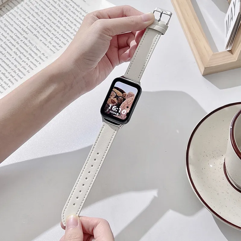 MUZHITIANKONG Xiaomi Compatibility Watch Band Leather-1