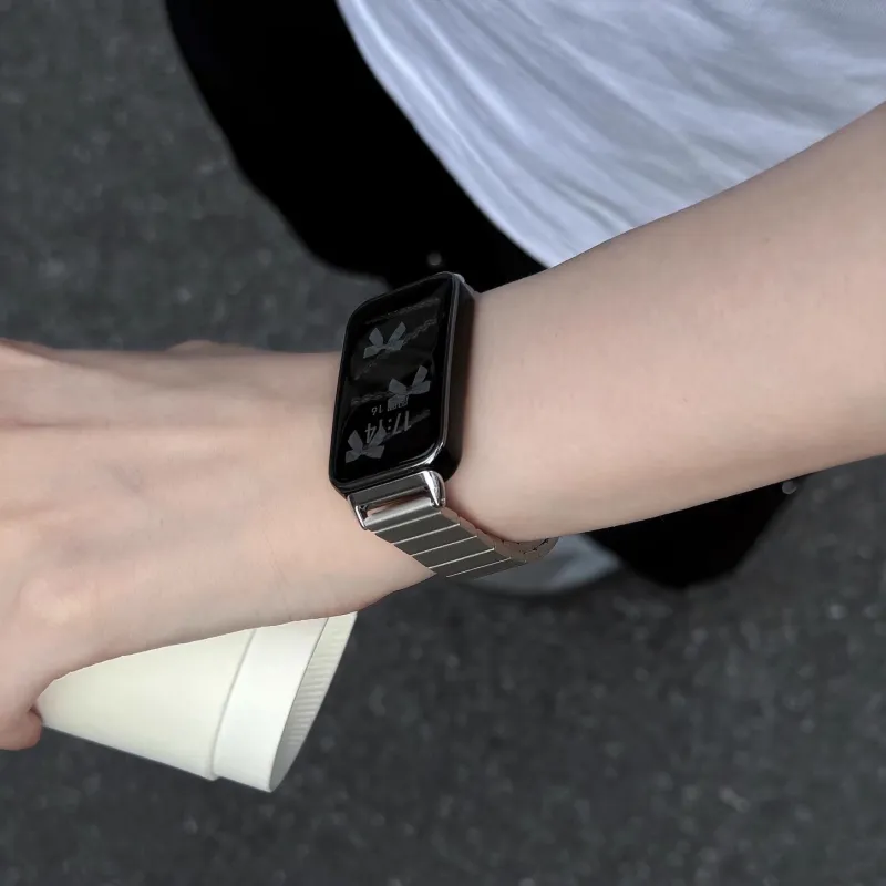 MUZHITIANKONG Huawei Compatibility Watch Band Metal-1