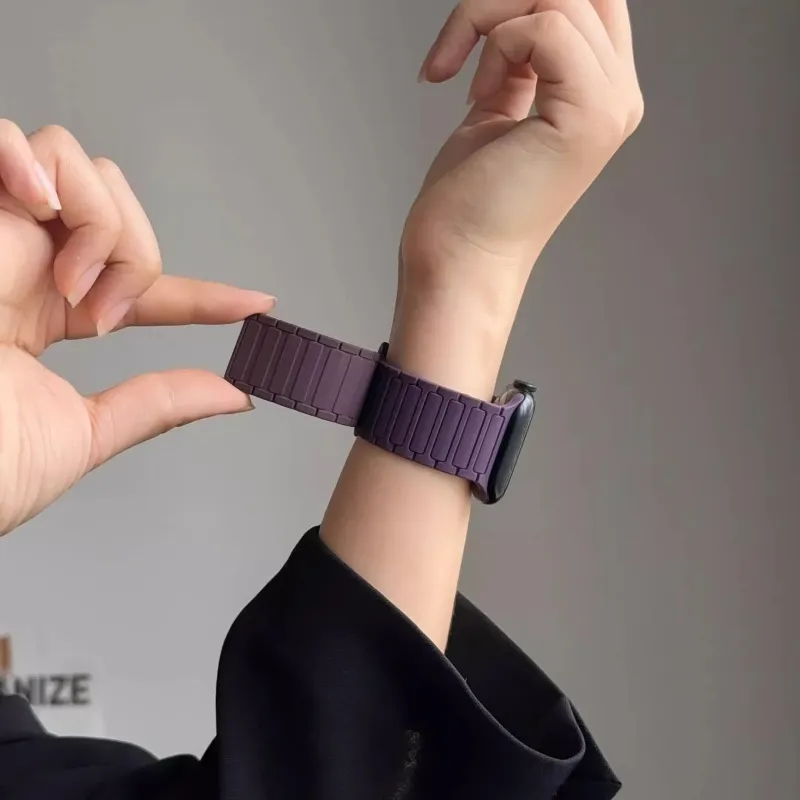 MUZHITIANKONG Apple Compatibility Watch Band Silicone Material-1