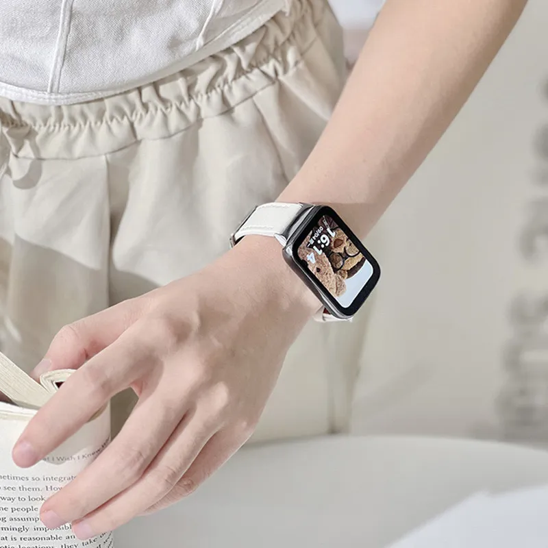 MUZHITIANKONG Xiaomi Compatibility Watch Band Leather-4