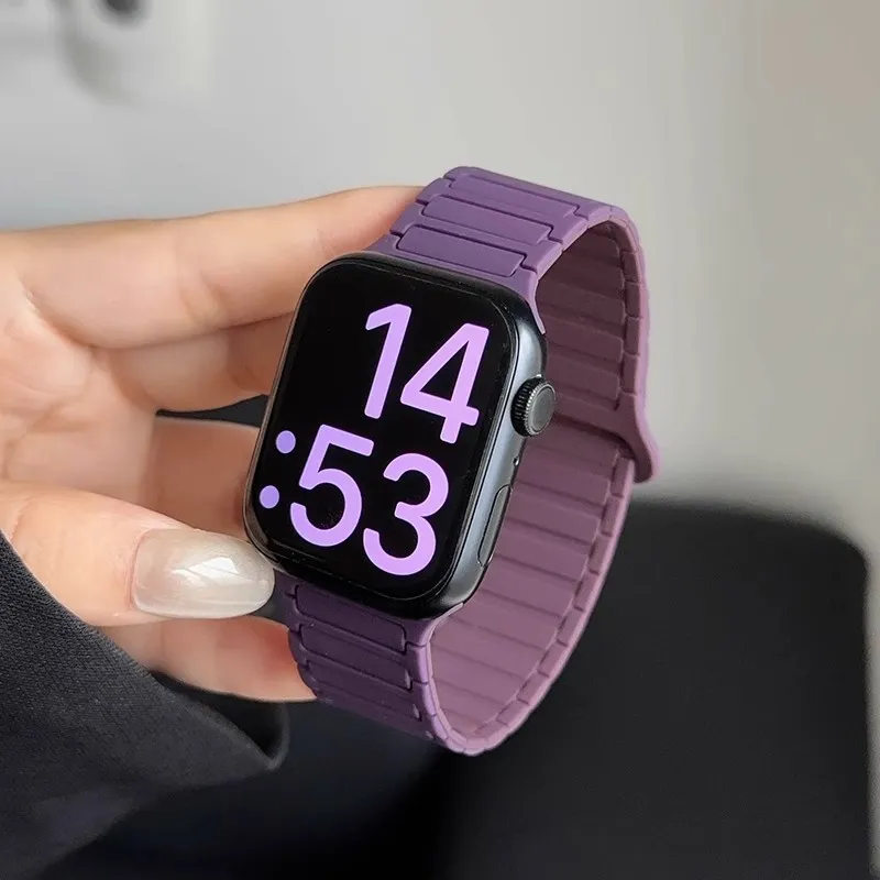 MUZHITIANKONG Apple Compatibility Watch Band Silicone Material-2