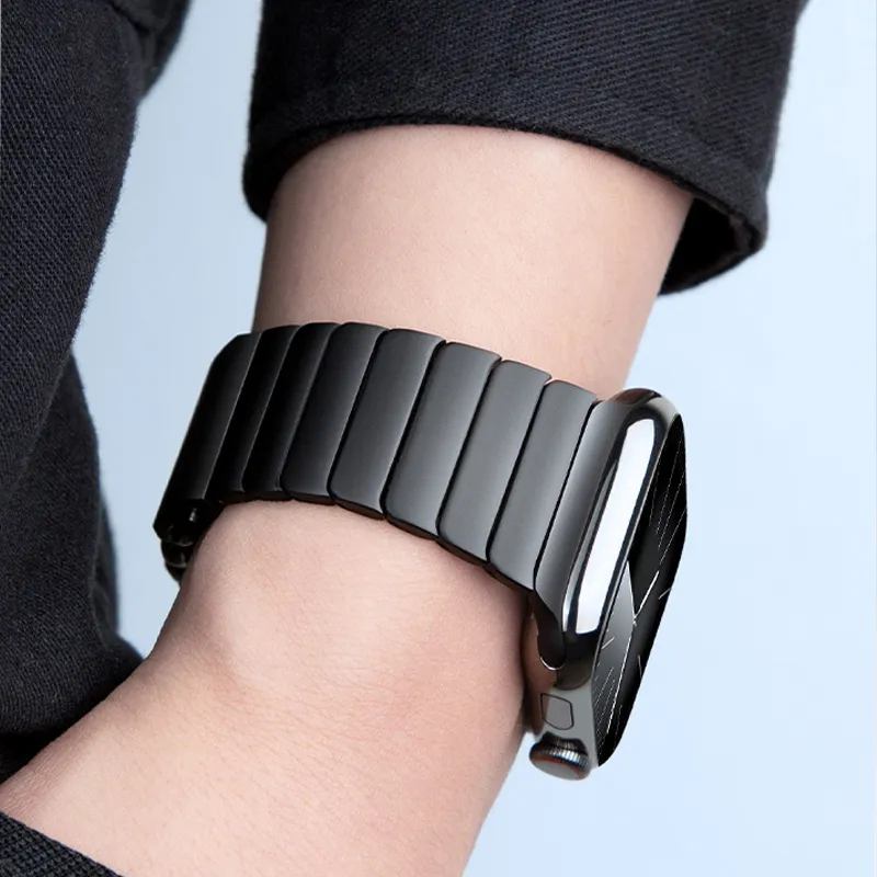 MUZHITIANKONG Apple Compatibility Watch Band Stainless Steel Material-1