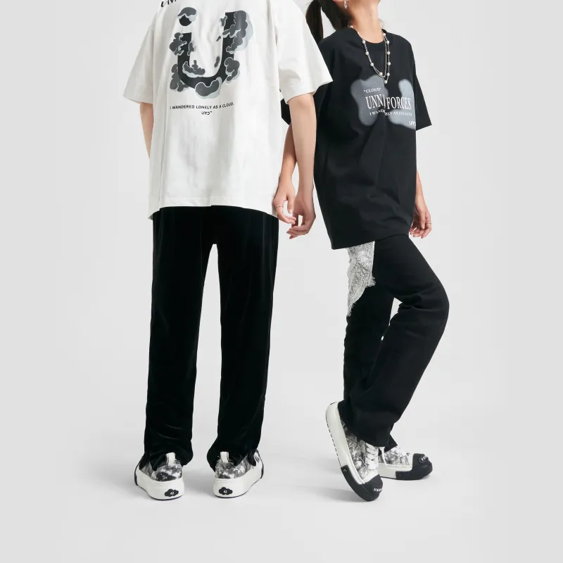 UNNAMED FORCES Skateboard Shoes Unisex Low Top White-7