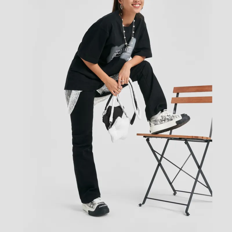 UNNAMED FORCES Skateboard Shoes Unisex Low Top White-8