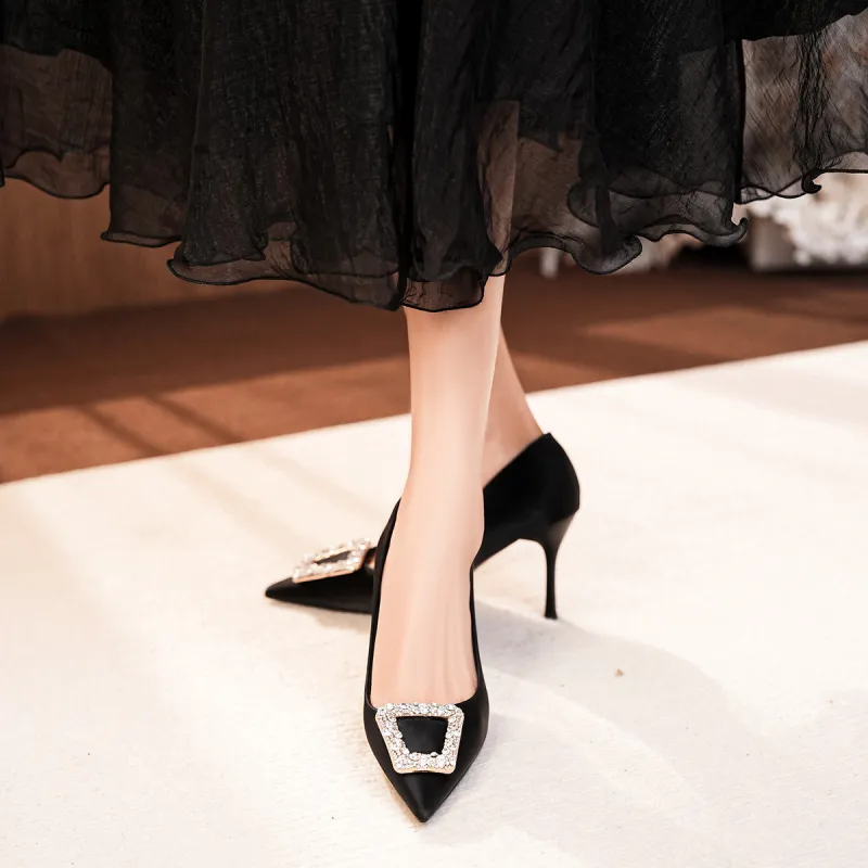 OMS Slim Heel High Heels Women's-3