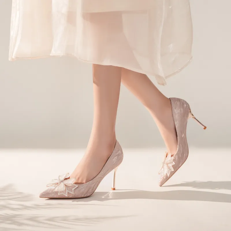 OMS Slim Heel High Heels 8.5cm Women's-4