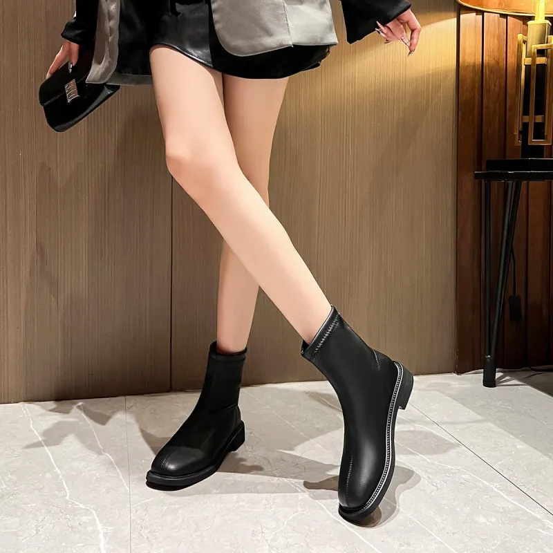 OMS Ankle Boots Women's Black/Brown-3