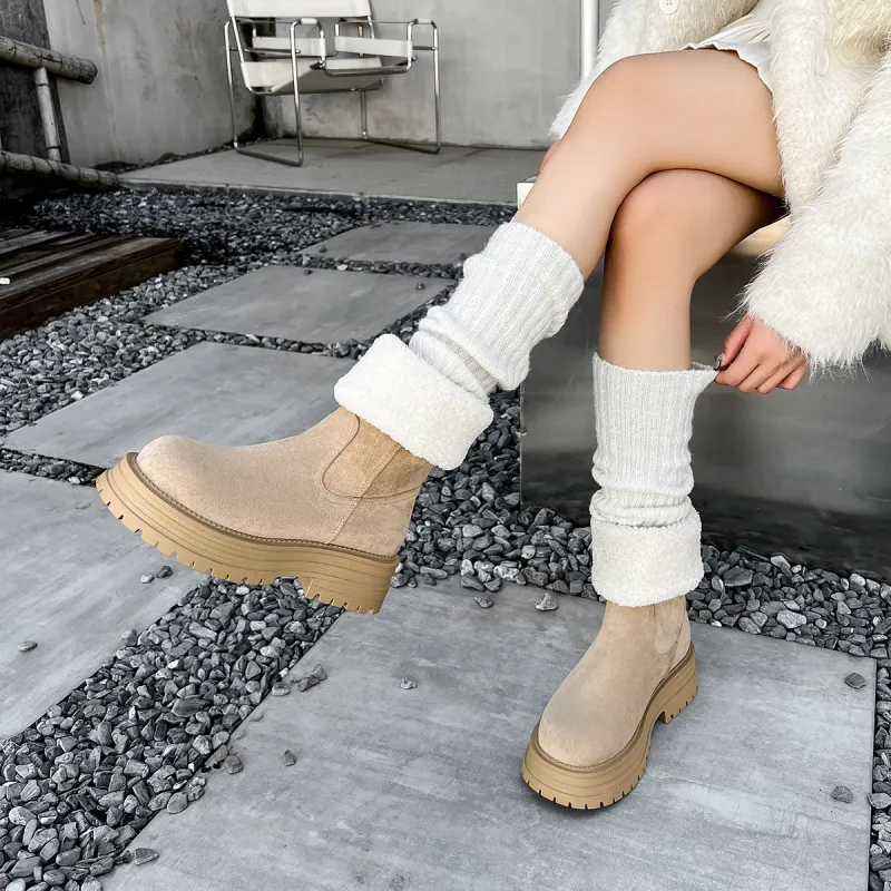 OMS Short Mid-Calf Snow Boots Women's-5