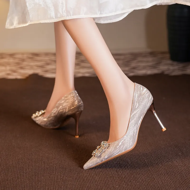 OMS Slim Heel High Heels Women's-3
