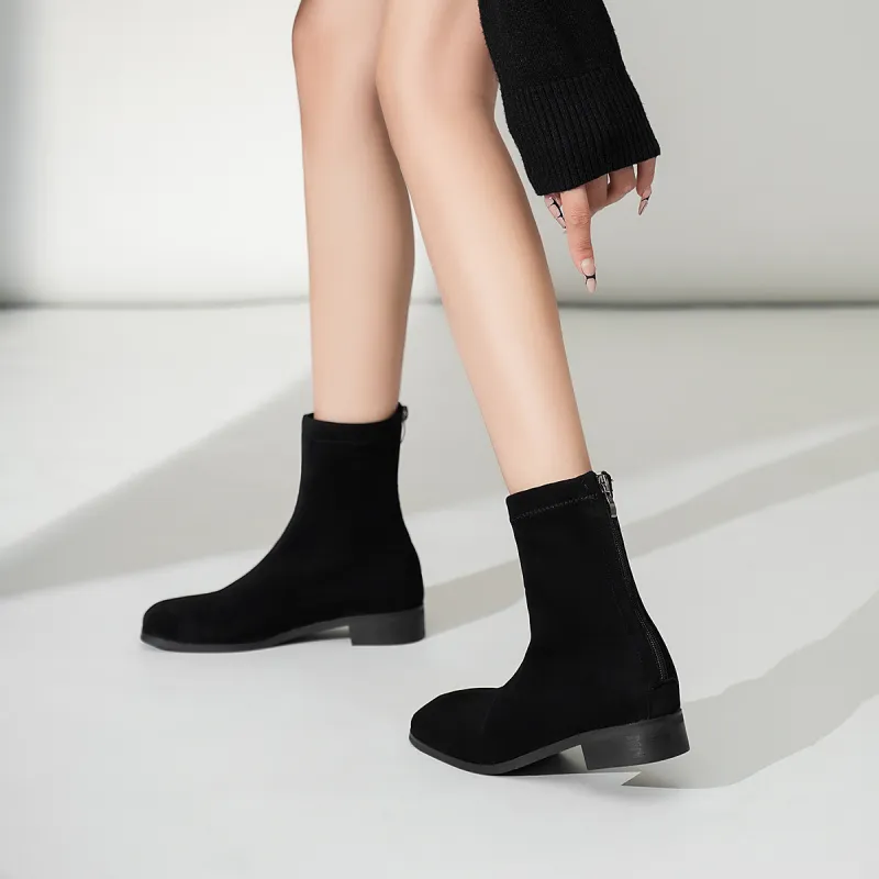OMS Ankle Boots Women's Black/Brown-3