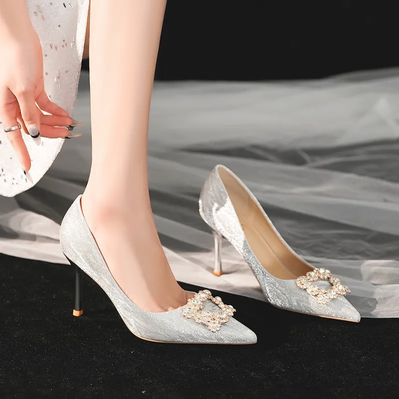 OMS Slim Heel High Heels Women's-7