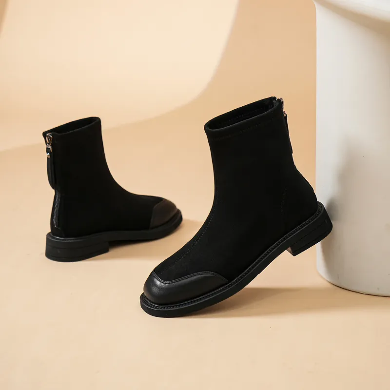 OMS Ankle Boots Women's Black/Brown-2