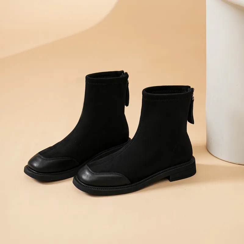 OMS Ankle Boots Women's Black/Brown-1