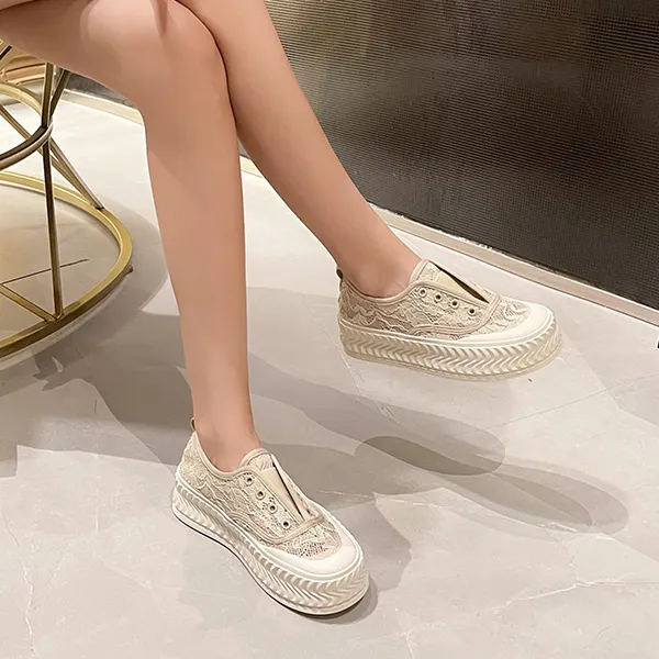 OMS Stylish Skateboarding Shoes 4cm Women's-16