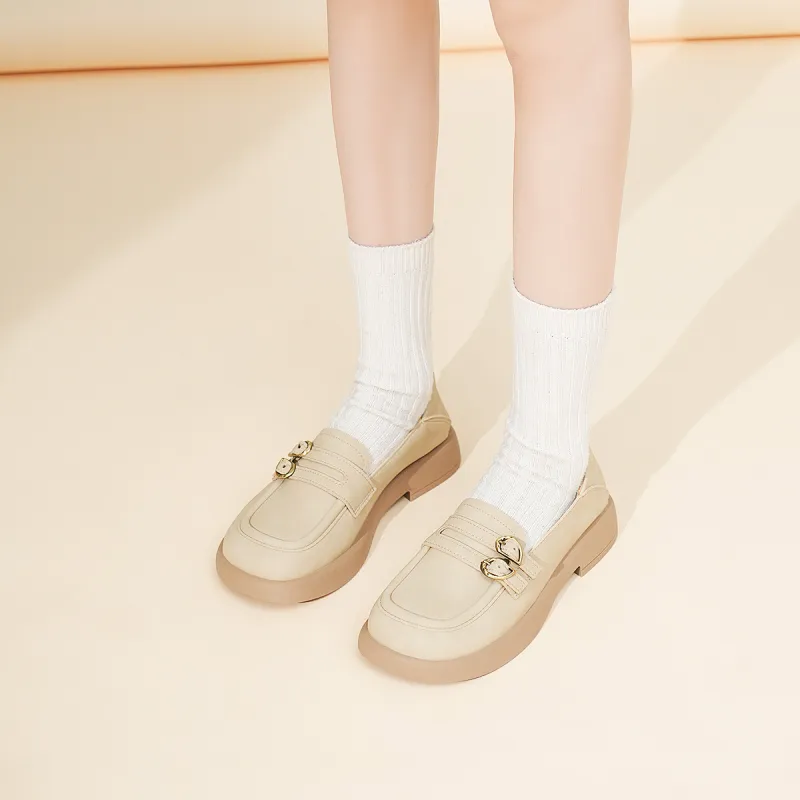OMS Loafers Women's Beige/Khaki-4