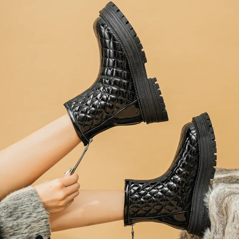 OMS Ankle Boots Women's Black/White-4