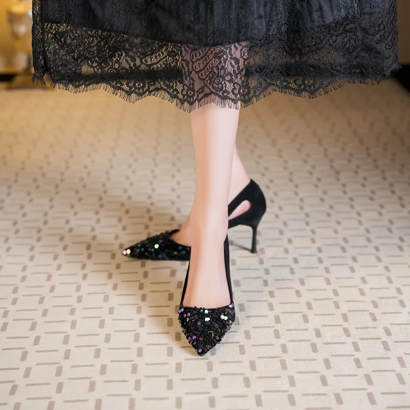 OMS High Heels Women's Black-4