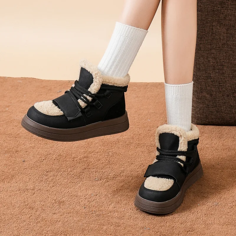 OMS Ankle Boots Women's Black/Brown-4