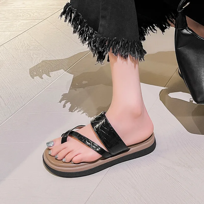 OMS Slide Slippers Women's Black/Silver-1