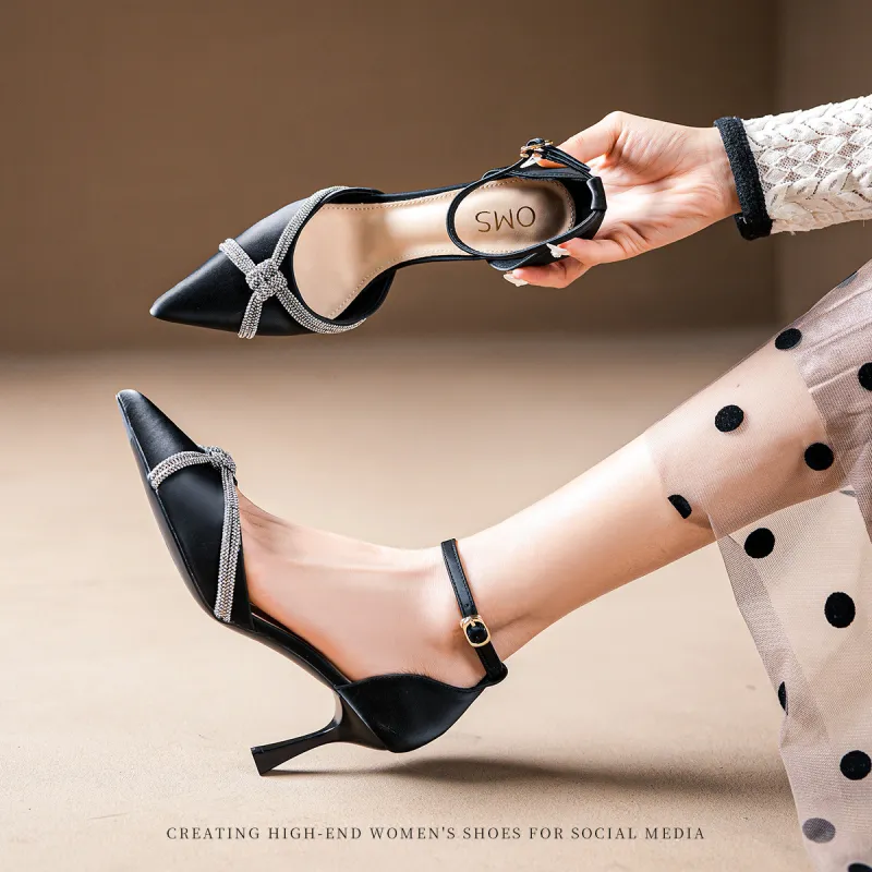 OMS Slim Heel High Heels Women's-1