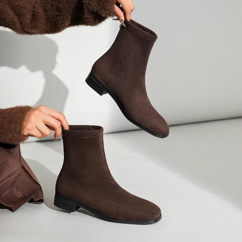 OMS Ankle Boots Women's Black/Brown-11