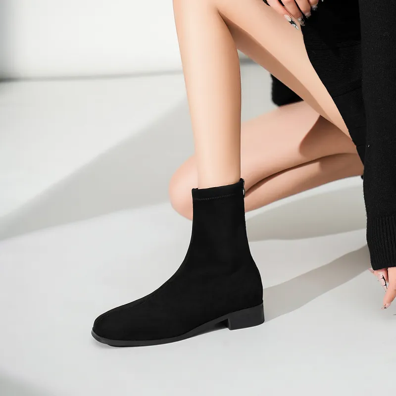 OMS Ankle Boots Women's Black/Brown-5