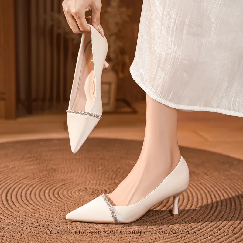 OMS Slim Heel High Heels 6.5cm Women's-1