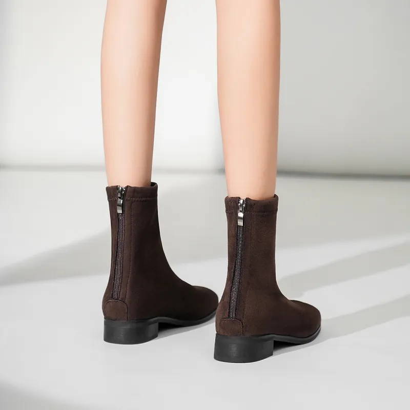 OMS Ankle Boots Women's Black/Brown-9