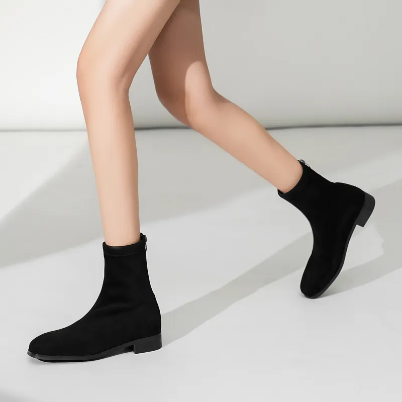 OMS Ankle Boots Women's Black/Brown-4