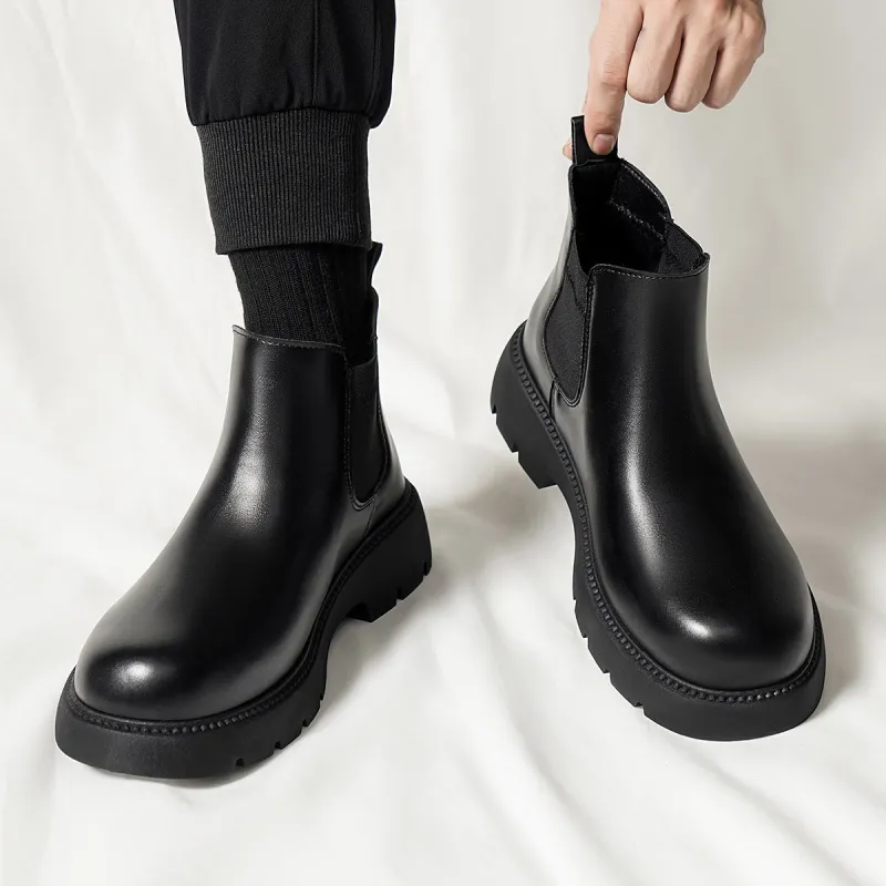 OMS Chelsea Boots 4.5cm Unisex Black-6