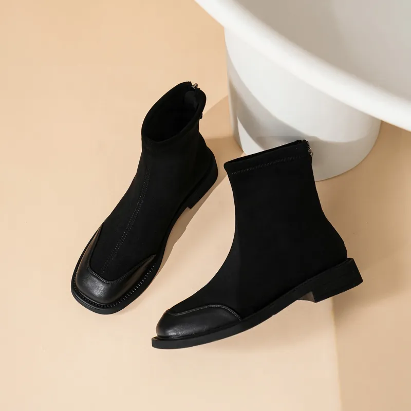OMS Ankle Boots Women's Black/Brown-3
