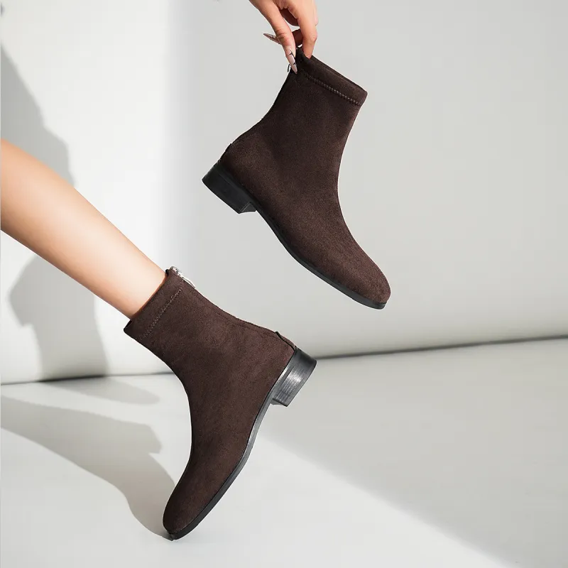 OMS Ankle Boots Women's Black/Brown-7
