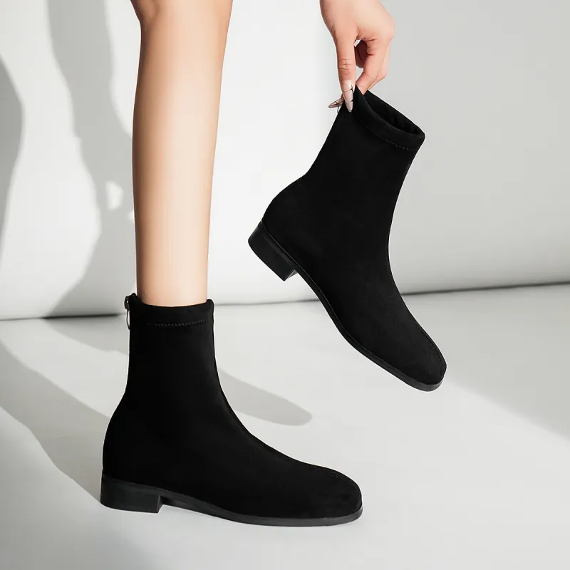 OMS Ankle Boots Women's Black/Brown-2