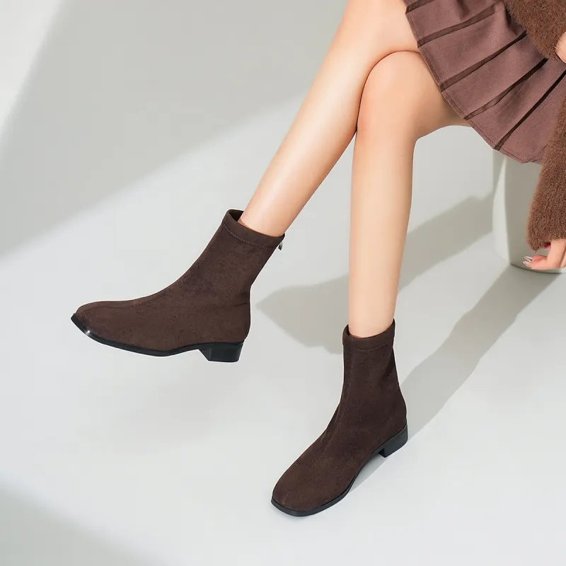 OMS Ankle Boots Women's Black/Brown-8