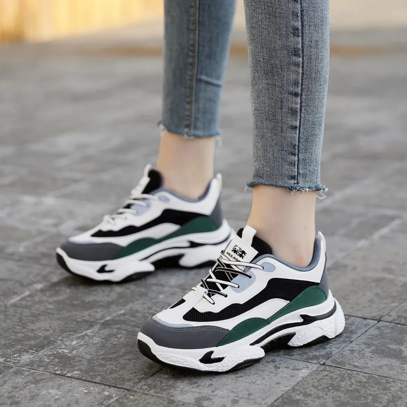 Mulinsen Comfortable And Versatile Height Increasing Slip-Resistant Chunky Sneakers Women's-9